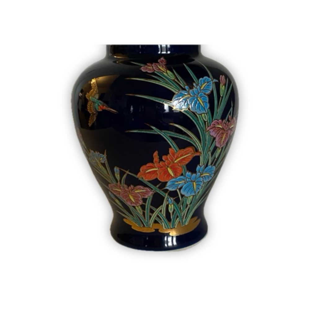 Toyo Floral Ceramic Vase with Vibrant Design